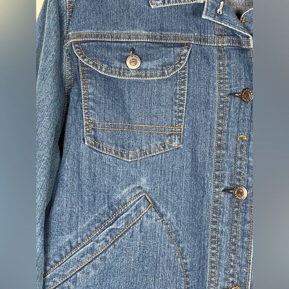 Woolrich Classic Blue Denim Jacket 🔥 excellent condition 🔥 stretch 🔥 XL - Picture 2 of 10